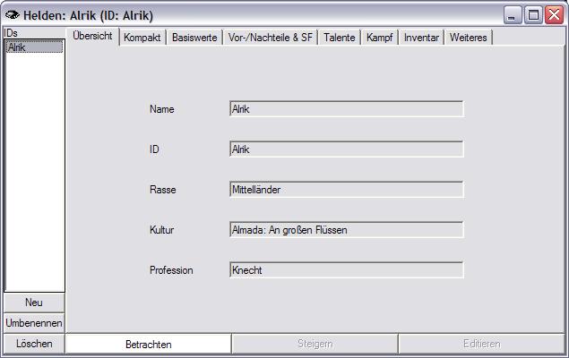 Heldeneditor/Übersicht